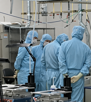 写真：スクリーン印刷技術検証